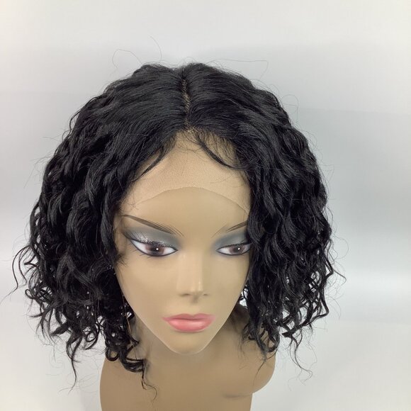 Outre Lace Front Yanara Wig Color 1 Curly HD Transparent Lace Pre-Plucked - Picture 2 of 9